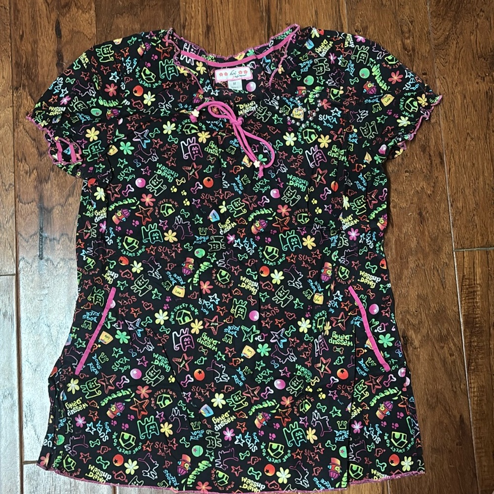 Koi scrub top
